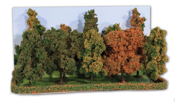 Heki 2000 - Herbstwald, 10 Bäume 10-14cm hoch