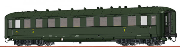 Brawa 51124 - SNCF Schürzenwagen 2.Klasse B10myfi Ep.3, incl. LED Innenbeleuchtung