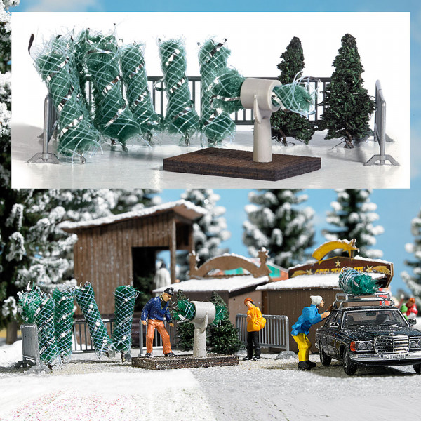 Busch 1182 - Weihnachtsbaumverkauf, Bausatz