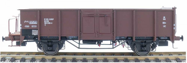 Exacttrain DK873078 - DSB offener Güterwagen E EUROP mit Bremserbühne Ep.4
