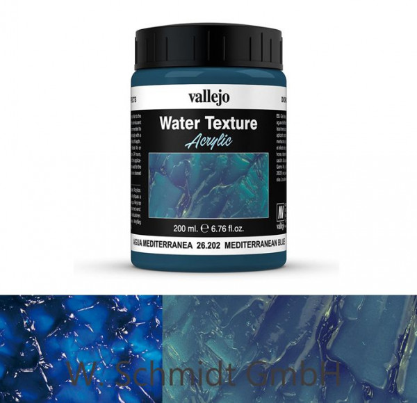 Vallejo 726202 - Effekte Mediterranes Wasser, 200 ml