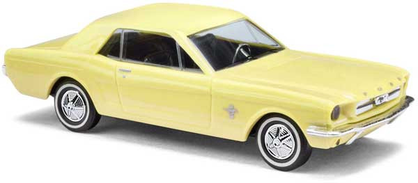 Busch 47566 - Ford Mustang Coupé, Gelb