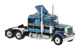Brekina 85718 - Peterbilt 359 Zugmaschine blau/schwarz