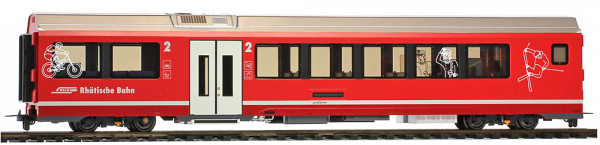 Bemo 3298172 - RhB Freizeitabteil B 577 01 AGZ 2. Klasse Ep.6, mit LED Innenbeleuchtung