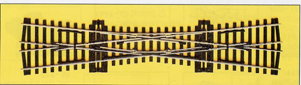 Peco SLE180 - Code75 Einfache Kreuzungsweiche 12* Radius: 800mm, leitendes Herzstück