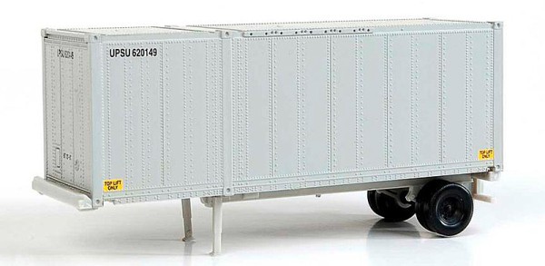 28´ Container mit Chassis, 2 Stück