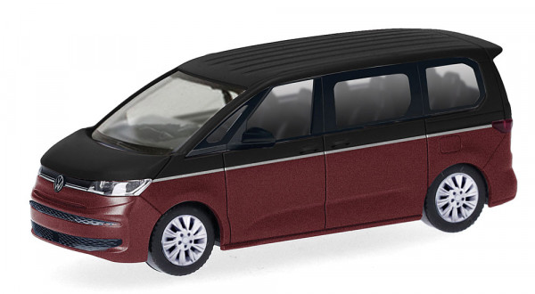 Herpa 430425-002 - VW Multivan, Deep-Black/Fortanarot