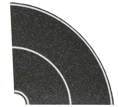 Heki 6582 - Kurven Asphalt N 4 Stück 90° Heki Straßenprogramm