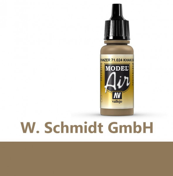 Vallejo 771024 - Model Air Khakibraun, 17 ml