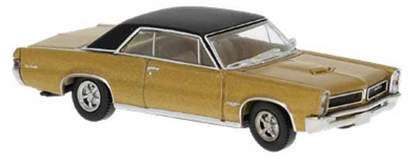 Brekina 18104 - Pontiac GTO Coupé gold/schwarz 1965