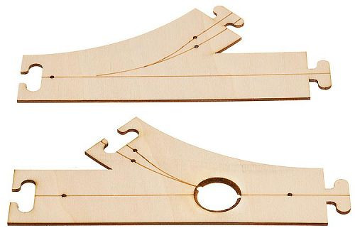 Faller 161940 - Laser-Street Abzweigung und Einmündung Lasercut Modell