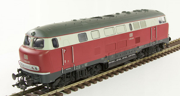 Lenz 40163-03 - DB Diesellok V160 "Lollo" rot/graues Dach purpurrot Ep.3, DCC digital + Sound