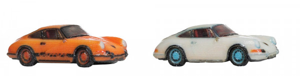 Noch 44606 - Porsche 911 2 Stück, orange und weiß