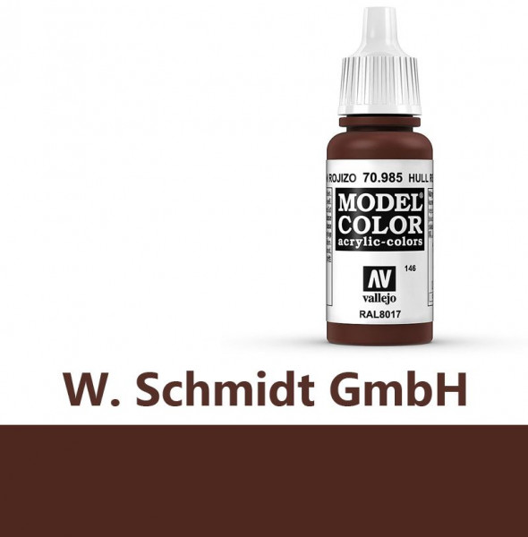 Vallejo 770985 - Model Color Farbe Dunkelbraun, Matt, 17 ml