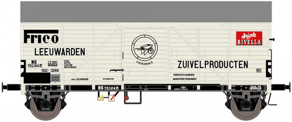 Exacttrain 23748 - NS gedeckter Güterwagen Bremen Frico Rivella Ep.3