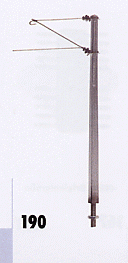 Sommerfeldt 190 - ÖBB Streckenmast mit Ausleger 100mm hoch, Alu