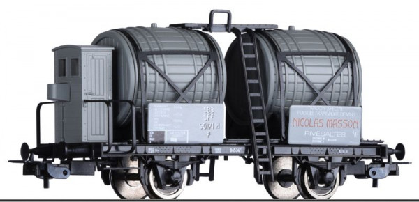 Tillig 76762 - SBB Weinfasswagen mit Bremserhaus, grau, Ep.2