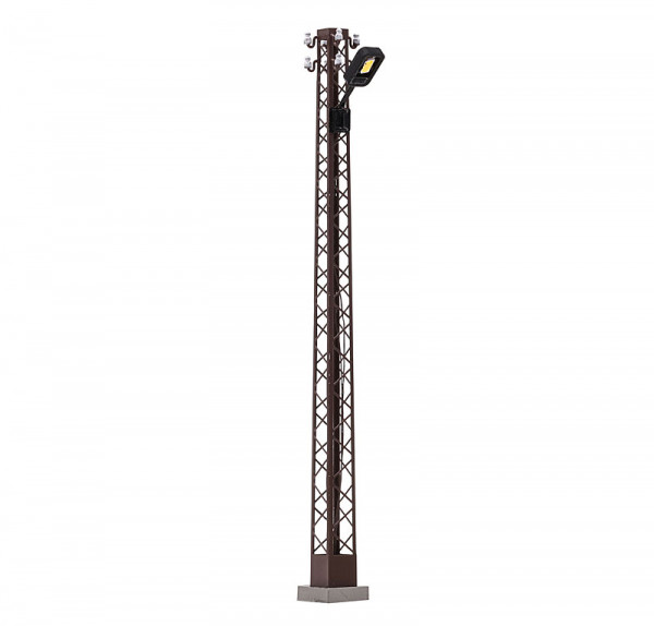 Busch 4182 - Rost Gittermastl. weiß eckig