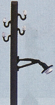Weinert 3380 - Laternen schräg f.Telegraf.2St