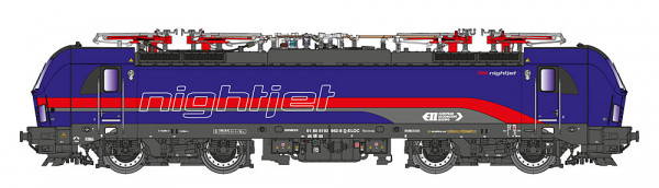 Jägerndorfer JC17102 - ÖBB ELL Ellok Vectron Nightjet Ep.6, AC-digital + Sound