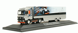 Herpa 271356 - MB Actros LH 02 "Daimler Chrysler Frankfurt/Offebach, Edition 1" Koffersattelzug