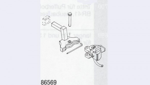 Weinert 86569 - Kadee Kupplungsk.z.Einst. 2Stk