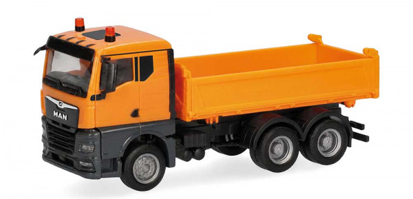 Herpa 322331 - MAN TGX GN Kipp-LKW 3achs, kommunalorange