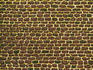 Auhagen 50102 - Dekorpappen unregelmäßiges Mauerwerk 5 St. je 220 x 100 mm