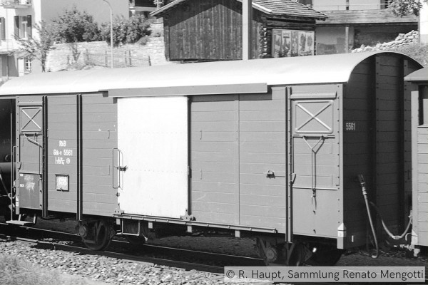 Bemo 2283107 - RhB Gbk-v 5597 gedeckter Güterwagen