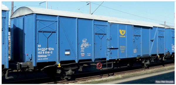 Tillig 77095 - Gedeckter Güterwagen Gbkkqs 116.0 der Ceská Pošta, Ep. VI -FORMNEUHEIT