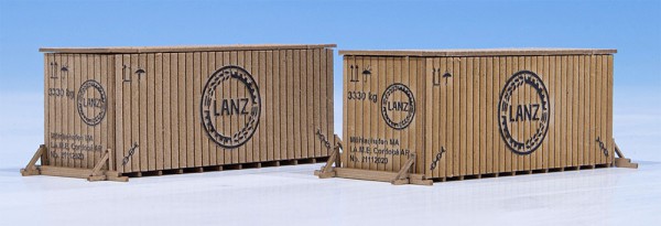 Joswood 40409 - Kiste ´Lanz´ mittel 2 Stück