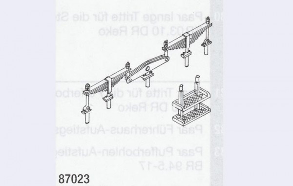Weinert 87023 - Aufstiegstritte u.Federp. T3