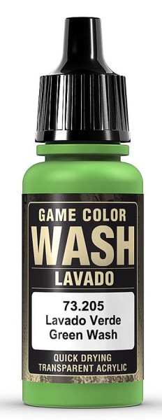Vallejo 773205 - Wash-Color Farbe , Green Wash, 17 ml