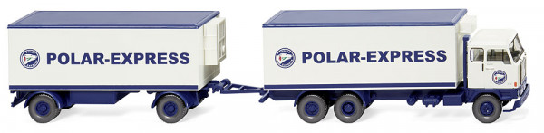 Wiking 045704 - Volvo F88 Kühlkofferlastzug "Polar-Express"
