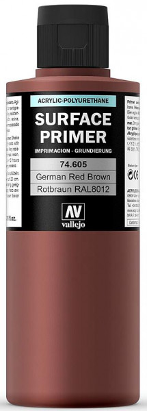 Vallejo 774605 - Primer (Grundierung) Rot-Braun, 200 ml