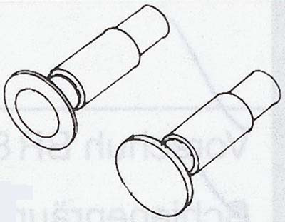 Weinert 8597 - Puffer 4,3mm Dm.fest 20St