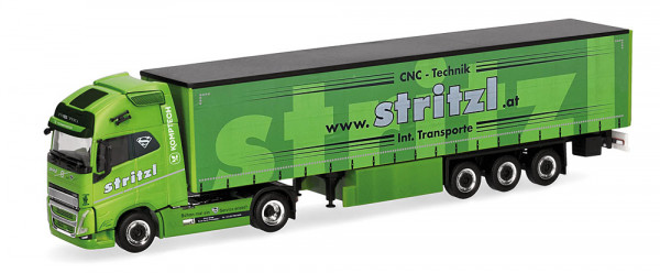 Herpa 320108 - Volvo FH16 GL XL 2020 Gardinenplanen-Sattelzug "Stritzl" (Österreich)