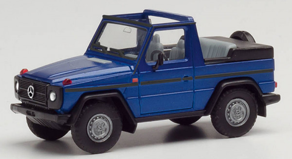 Herpa 430845 - MB G-Modell Cabrio hellblau metallic