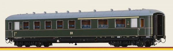 Brawa 51070 - DR Schürzenwagen 1/2.Klasse AB4üe Ep.3, LED Innenbeleuchtung