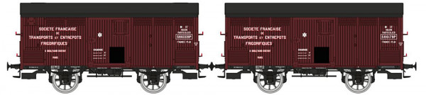 REE WB-763 - PLM Set 2-teilig gedeckte Güterwagen Isotherm (ex Primeur) Ep.2, SFTEF FRANCE-PLM