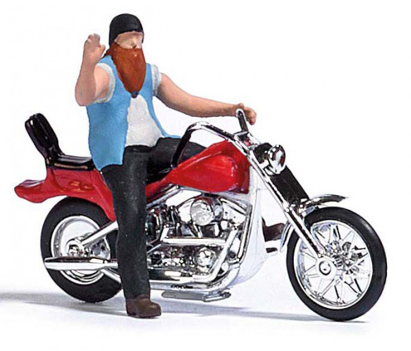 Busch 7861 - US Motorrad mit Biker