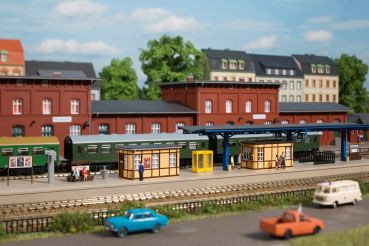 Auhagen 13343 - Bahnhofsausstattung 54 x 28 x 27 mm