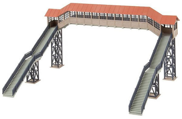 Faller 120109 - Fußgängerbrücke mit Überdachung