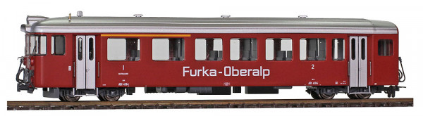 Bemo 3275209 - FO ABt 4194 Steuerwagen dunkelrot, einseitig "Furka-Oberalp" weiß