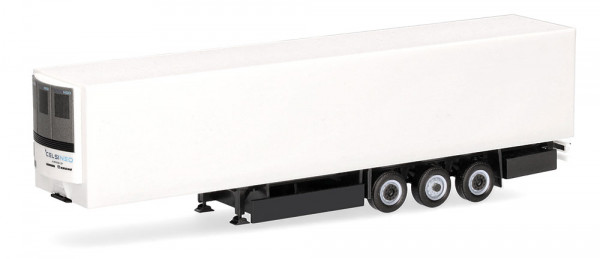 Herpa 077071 - Krone E-Trailer Kühlkofferauflieger 3achs, weiß