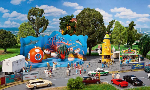 Faller 140341 - Kirmes-Set mit Polyp incl. Motor H0