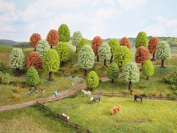Noch 26906 - Frühlingsbäume, 10 Stück, 5 - 9 cm