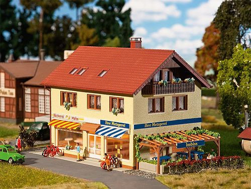 Faller 130489 - Metzgerei / Bäckerei 190 x 125 x 125 mm H0
