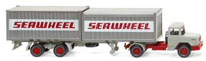 Wiking 052402 - Magirus Deutz Containersattelzug "Seawheel" Bj.1970-74