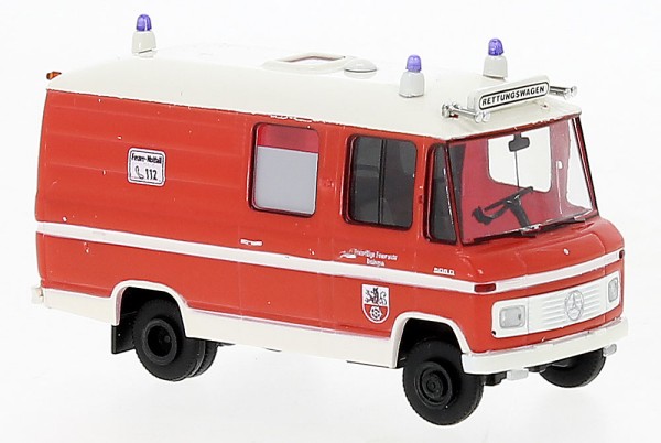 Brekina 36930 - Mercedes L 508 RTW Ratingen 1970, Feuerwehr Ratingen,
